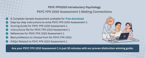 PSYC FPX 1010 Assessment 1