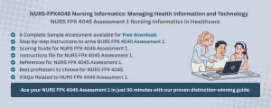 NURS FPX 4045 Assessment 1