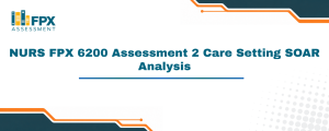 NURS FPX 6200 Assessment 2 Care Setting SOAR Analysis