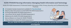 NURS FPX 4045 Assessment 2