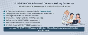 NURS FPX 8004 Assessment 2