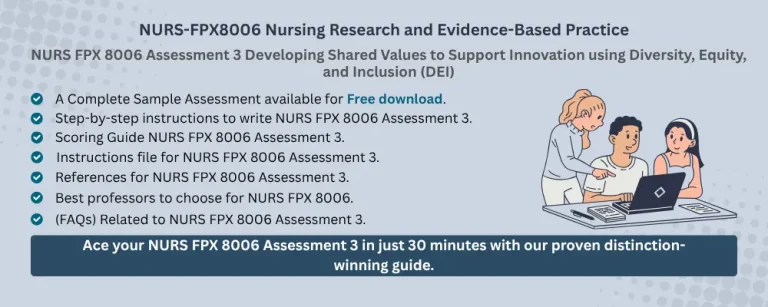 NURS FPX 8006 Assessment 3