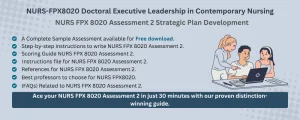 NURS FPX 8020 Assessment 2