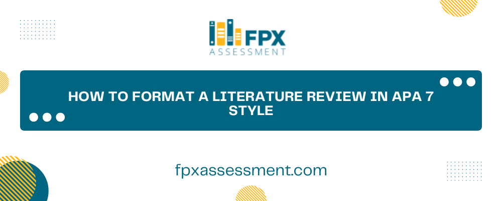 APA 7 Literature Review Format