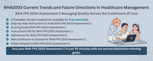BHA FPX 2003 Assessment 2