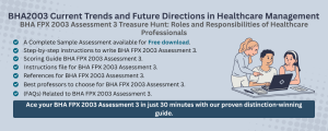 BHA FPX 2003 Assessment 3