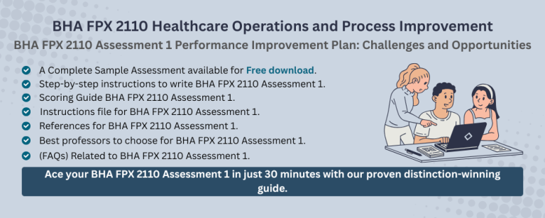 BHA FPX 2110 Assessment 1