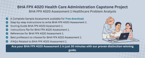 BHA FPX 4020 Assessment 1