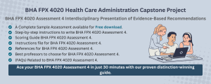 BHA FPX 4020 Assessment 4