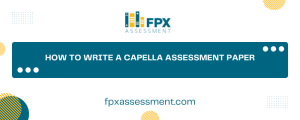 How to Write a Capella Assessment Paper