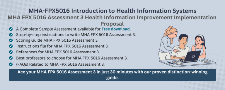 MHA FPX 5016 Assessment 3
