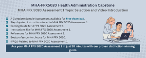MHA FPX 5020 Assessment 1
