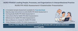 NURS FPX 4010 Assessment 4