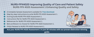 NURS FPX 4020 Assessment 1