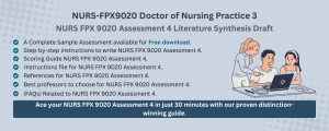 NURS FPX 9020 Assessment 4