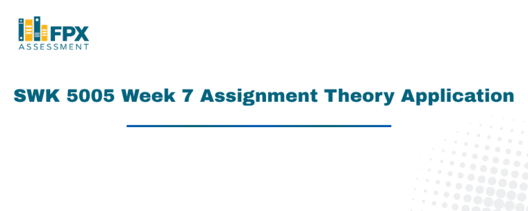 SWK 5005 Week 7 Assignment Theory Application