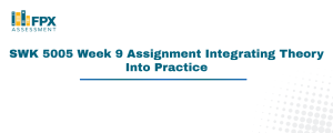 SWK 5005 Week 9 Assignment Integrating Theory Into Practice