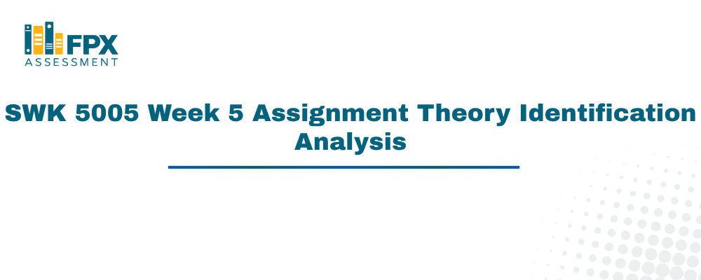 SWK 5005 Week 5 Assignment Theory Identification Analysis